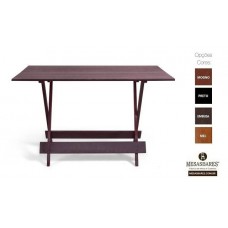 Mesa Dobrável Bar de Madeira 120x70 Mogno - Cod: 800